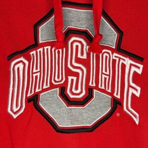 Ohio State P2 by Pro Player Hoodie Men’s Large Red Kangaroo Pocket Embroidered